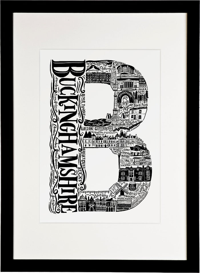 Buckinghamshire Print - Lucy Loves This-U.K City Prints