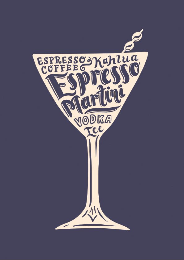 Espresso Martini print - Lucy Loves This-Cocktail Prints