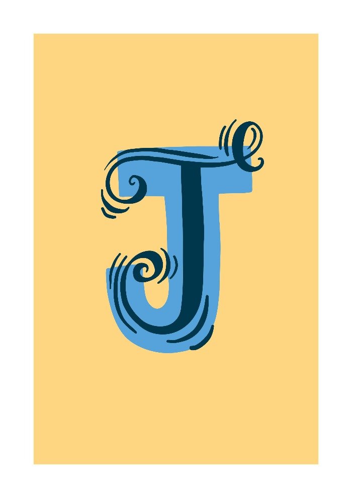 Letter J Alphabet Print - Lucy Loves This-Alphabet Prints