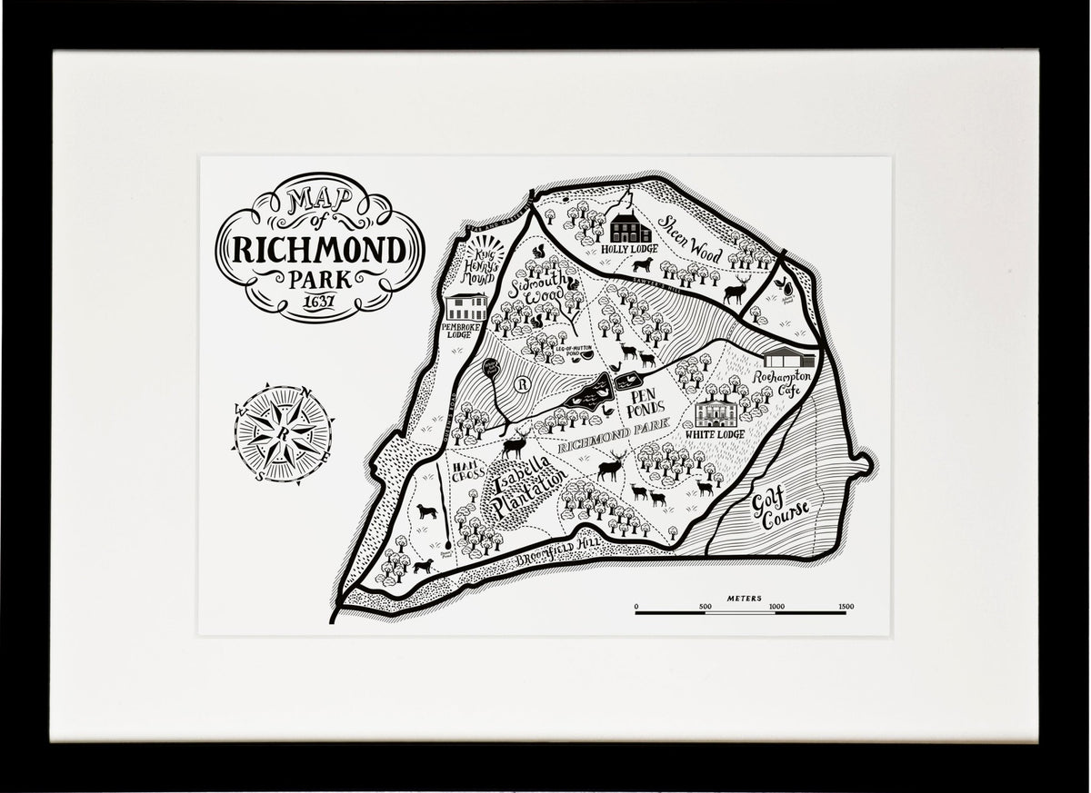 Richmond park Map Print – Lucy Loves This