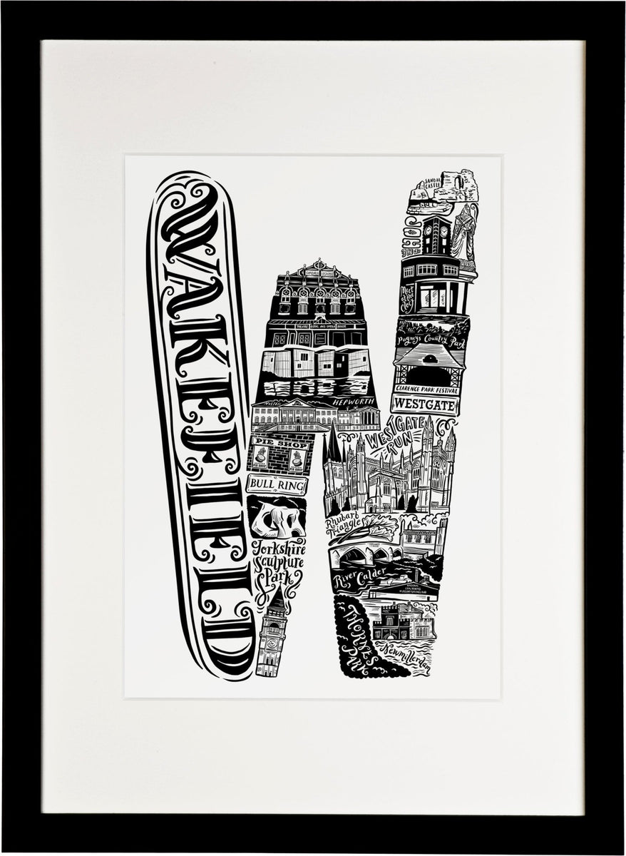 Wakefield Print Graduation Gift Wakefield Gift Yorkshire Gift