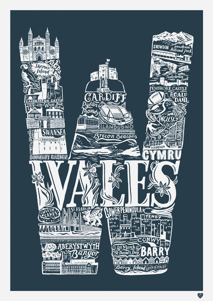 Wales Colour Print - Lucy Loves This-