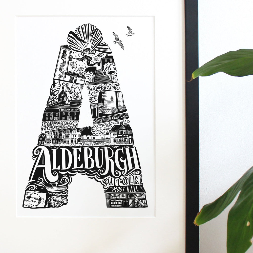 Aldeburgh Print - Lucy Loves This - U.K City Prints