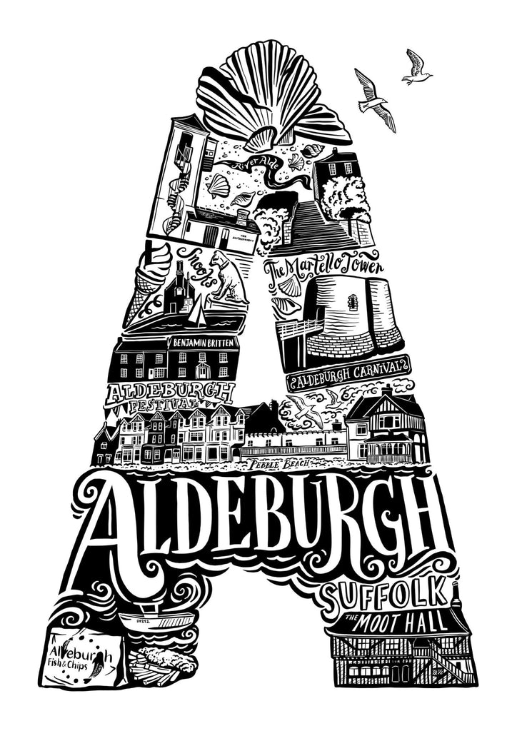 Aldeburgh Print - Lucy Loves This - U.K City Prints