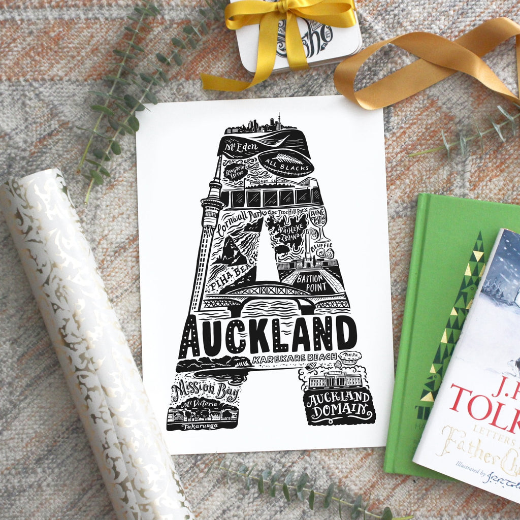 Auckland Print - Lucy Loves This-U.K City Prints