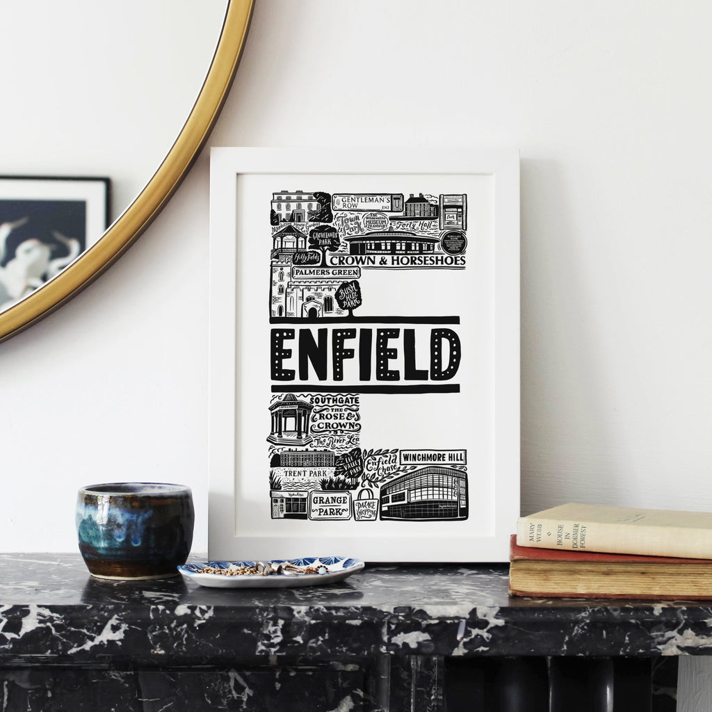 Enfield Print - Lucy Loves This - U.K City Prints