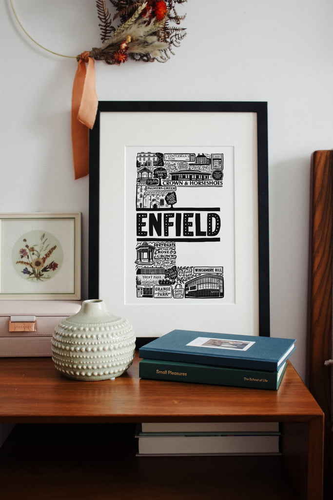 Enfield Print - Lucy Loves This - U.K City Prints