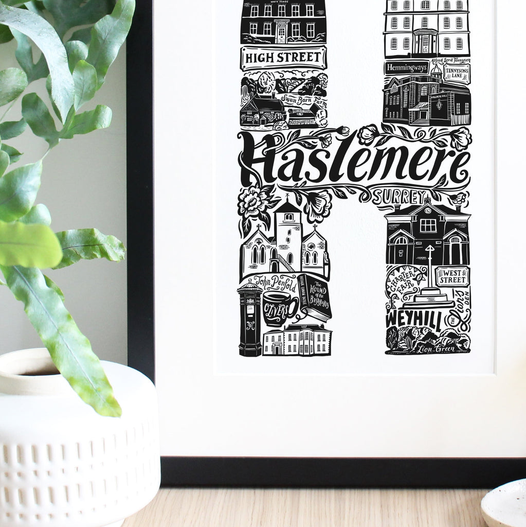 Haslemere Print - Lucy Loves This - U.K City Prints