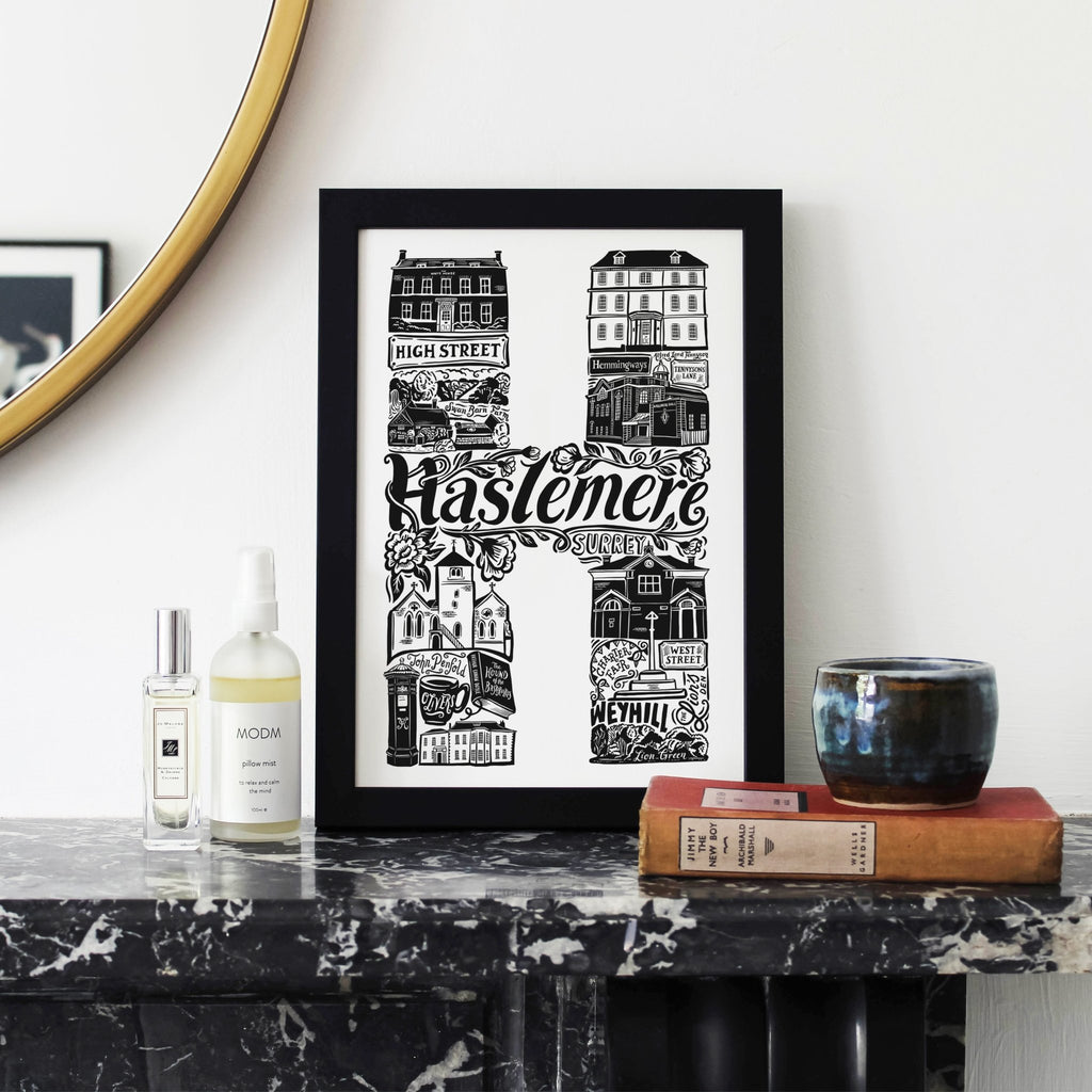 Haslemere Print - Lucy Loves This - U.K City Prints