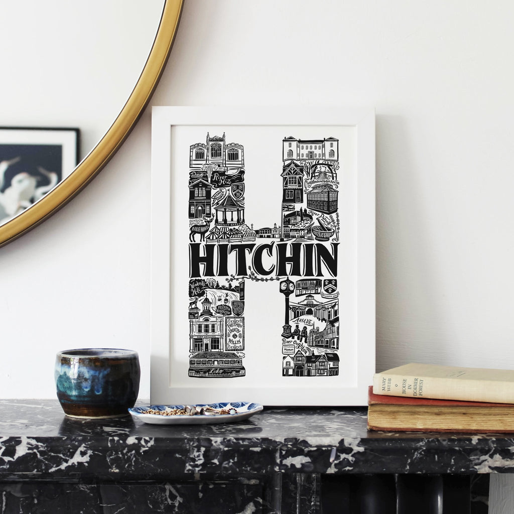 Hitchin Print - Lucy Loves This - U.K City Prints