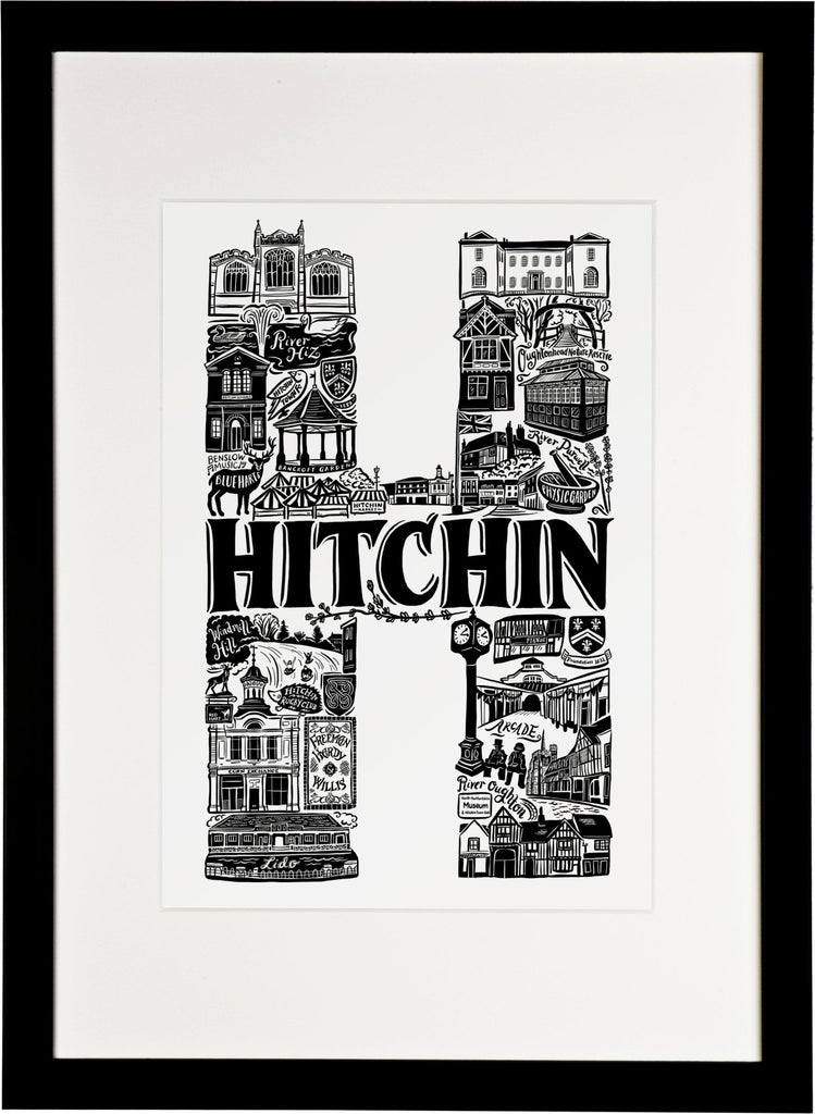 Hitchin Print - Lucy Loves This - U.K City Prints