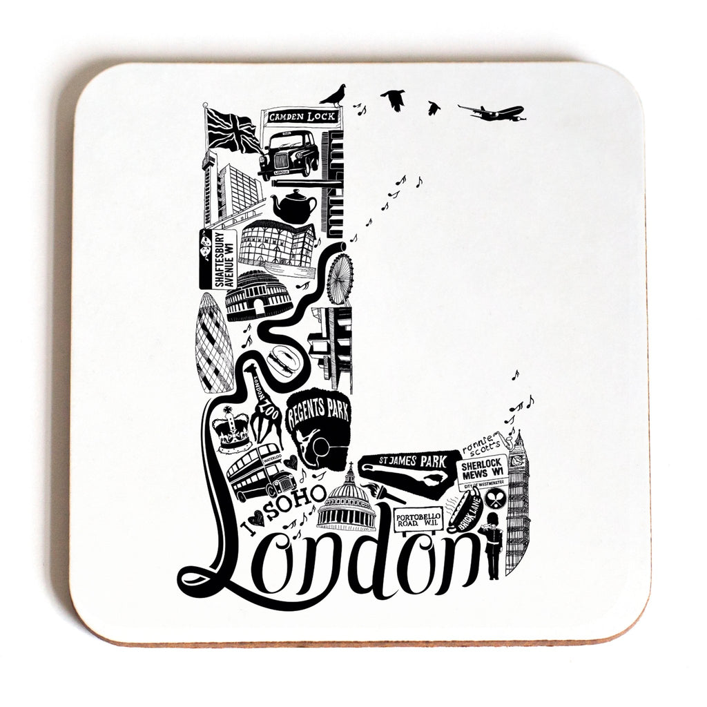 Location Letter Coaster Sets - PREORDER for delivery w/c 9 December 2024 - Lucy Loves This - Location Letter Mugs And Coasters