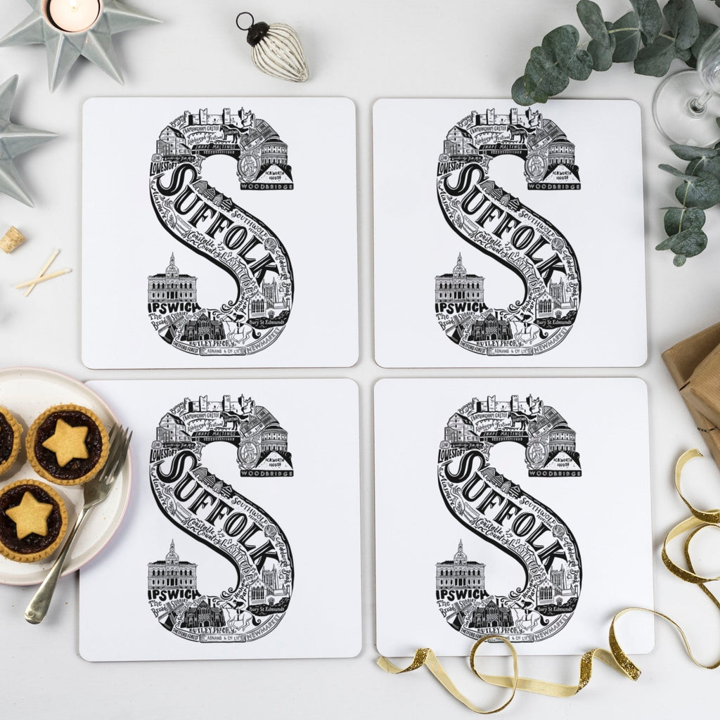 Location Letter Placemat Sets - PREORDER for delivery w/c 9 December 2024 - Lucy Loves This - Location Letter Mugs And Coasters