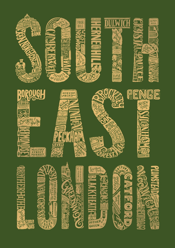 South East London - Special Edition Print - Lucy Loves This - U.K City Prints