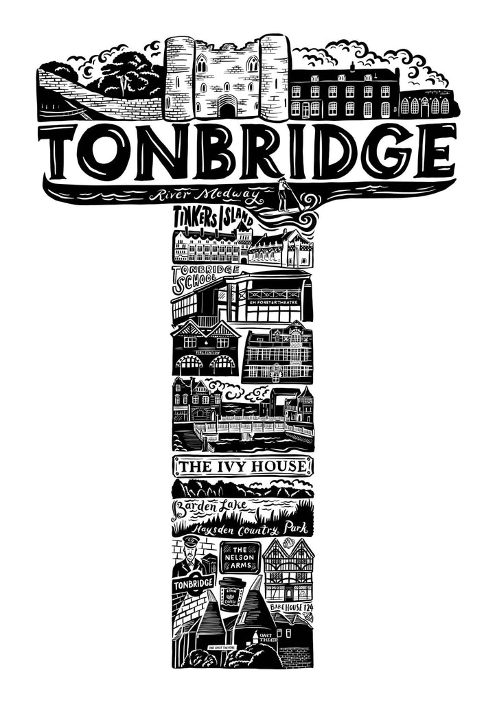 Tonbridge Print - Lucy Loves This-U.K City Prints