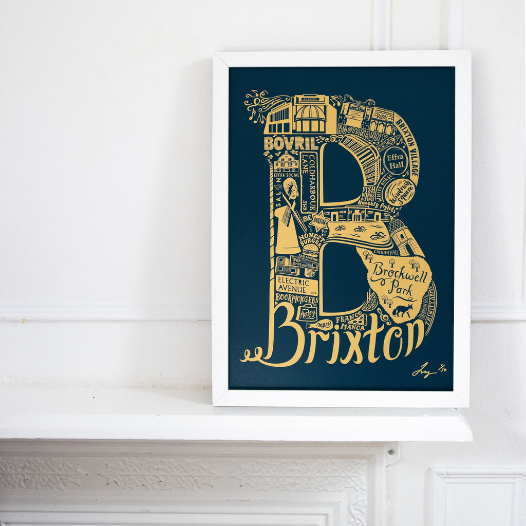 10th Anniversary Brixton Print - Lucy Loves This-U.K City Prints