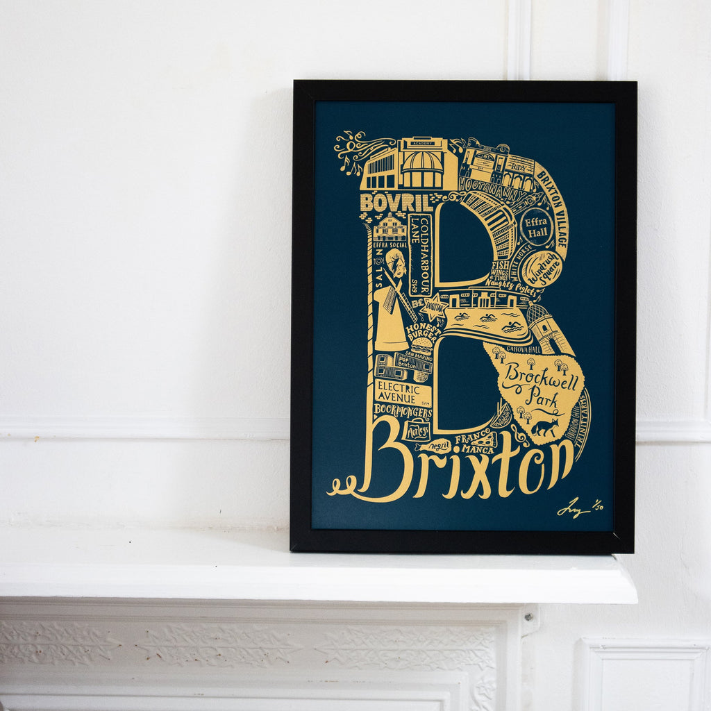 10th Anniversary Brixton Print - Lucy Loves This-U.K City Prints