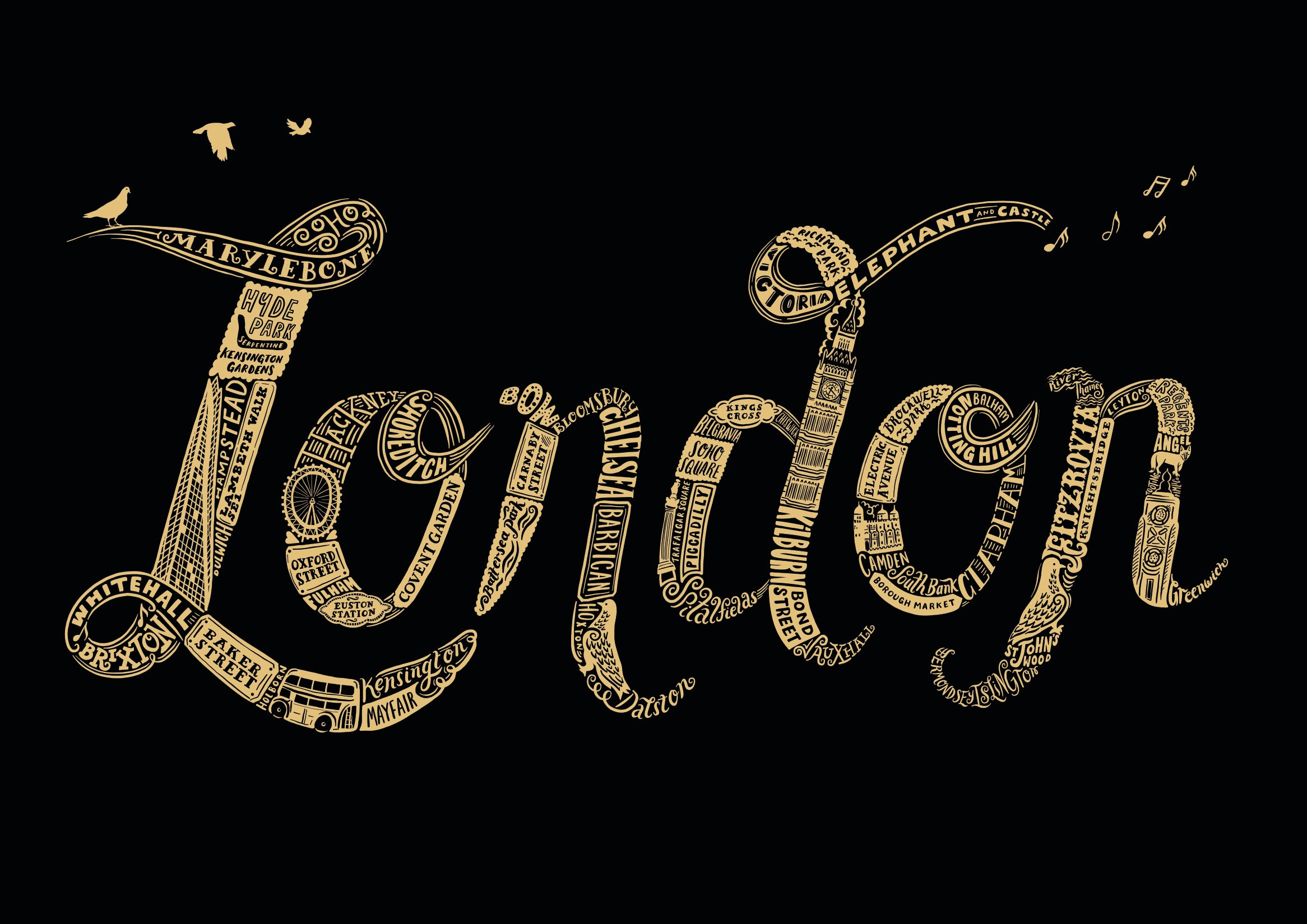 London Script Limited Edition London Print – Lucy Loves This