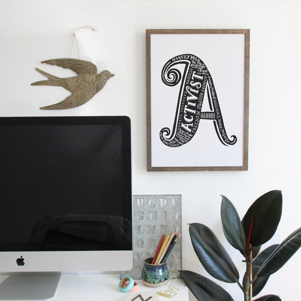 A is for Activist print - Lucy Loves This-