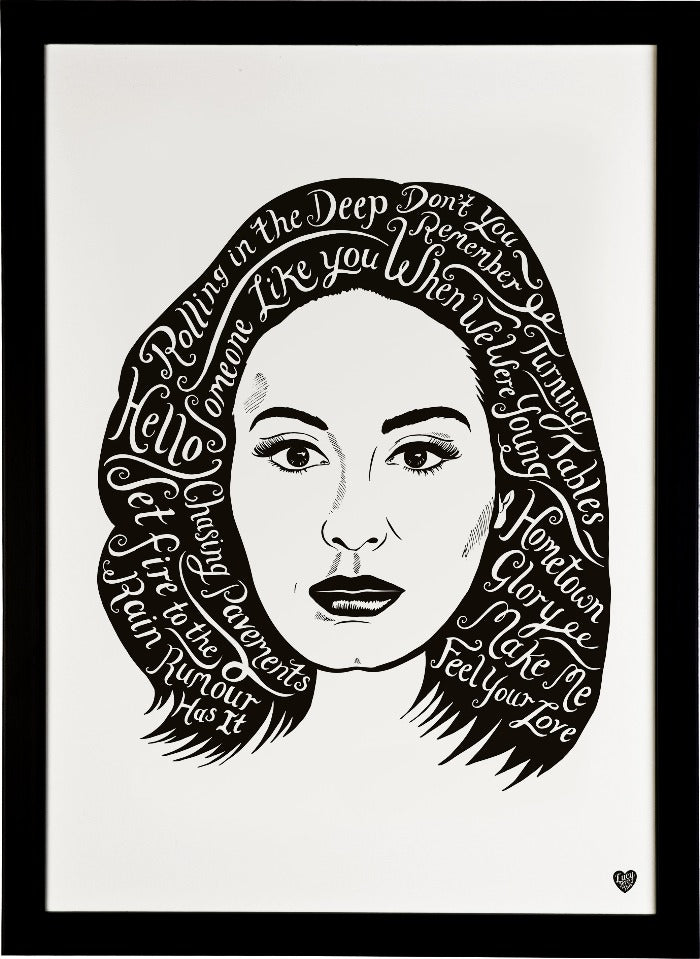 Adele, British Musician print - Lucy Loves This-Musician Artist Print