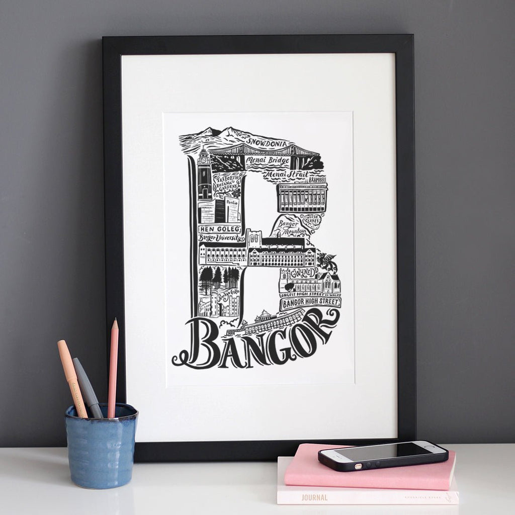 Bangor Print - Lucy Loves This-U.K City Prints