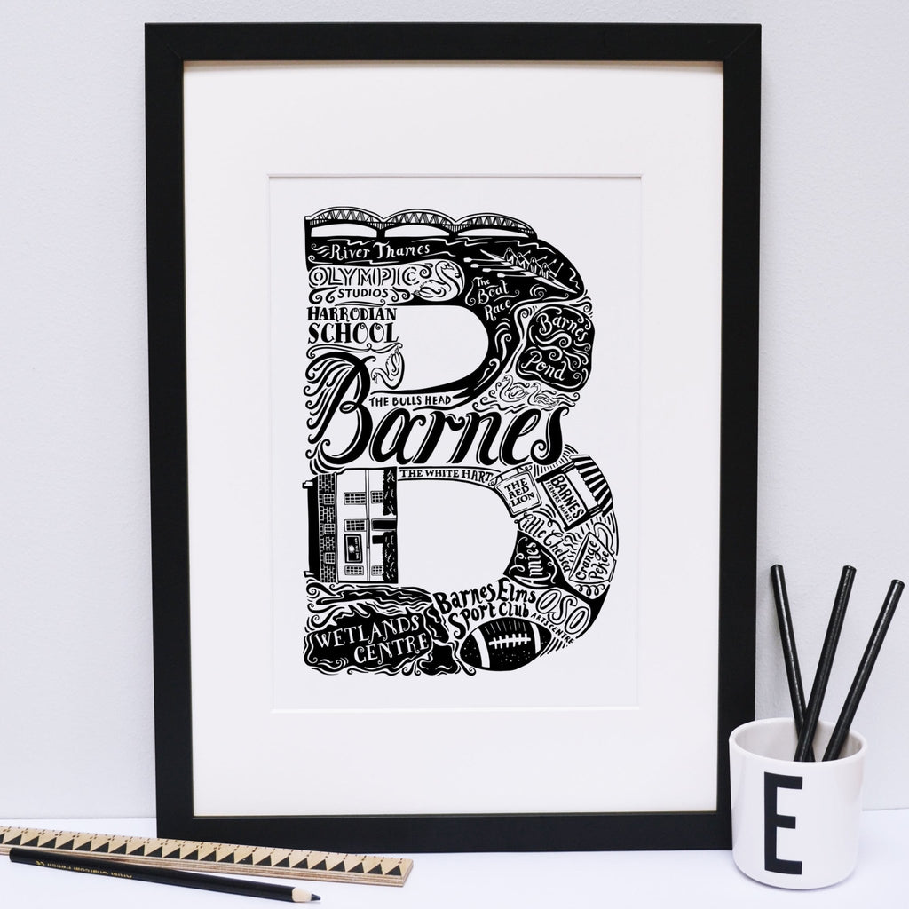 Barnes print - Lucy Loves This-U.K City Prints