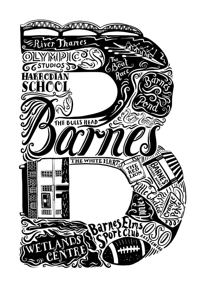 Barnes print - Lucy Loves This-U.K City Prints
