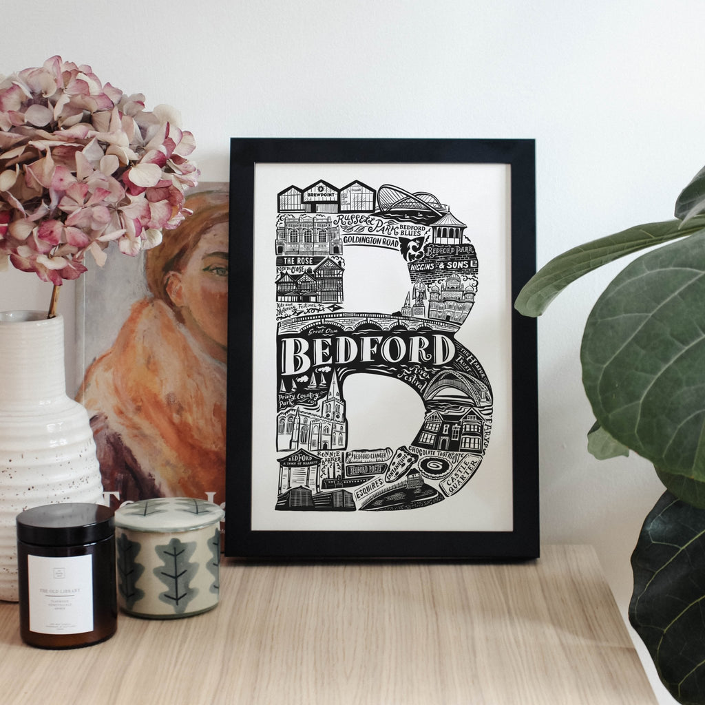 Bedford Print - Lucy Loves This-U.K City Prints