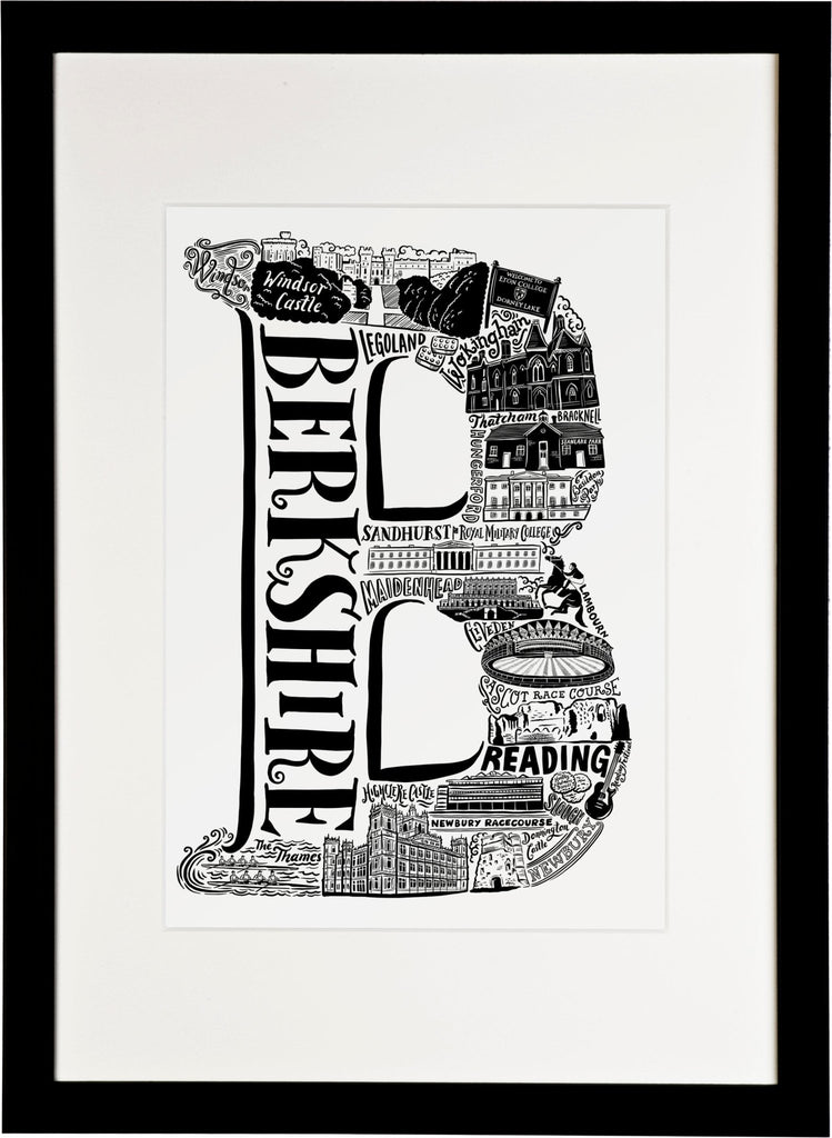 Berkshire Print - Lucy Loves This-U.K City Prints