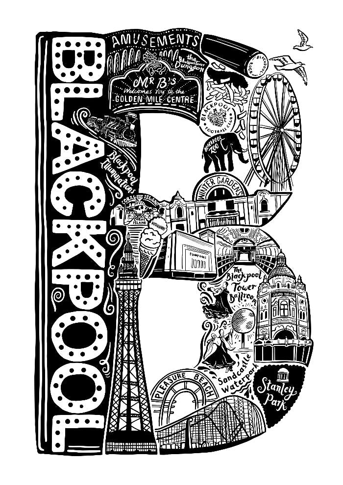 Blackpool Print - Lucy Loves This-U.K City Prints