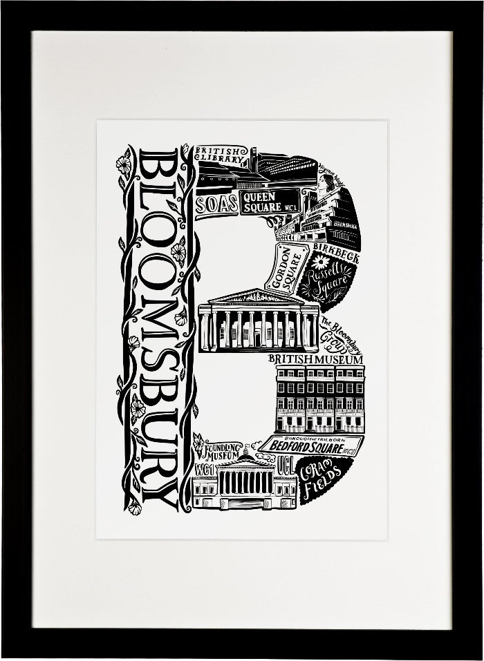 Bloomsbury print - Lucy Loves This-U.K City Prints