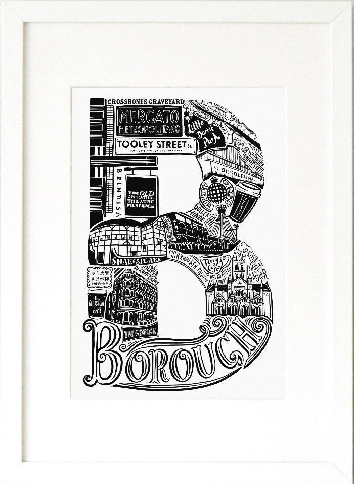 Borough Print - Lucy Loves This-U.K City Prints