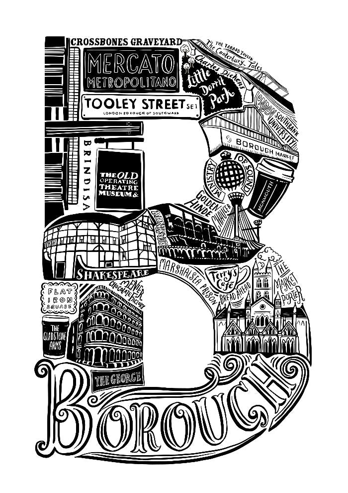 Borough Print - Lucy Loves This-U.K City Prints