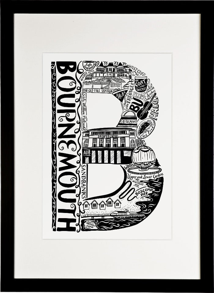 Bournemouth Print - Lucy Loves This-U.K City Prints