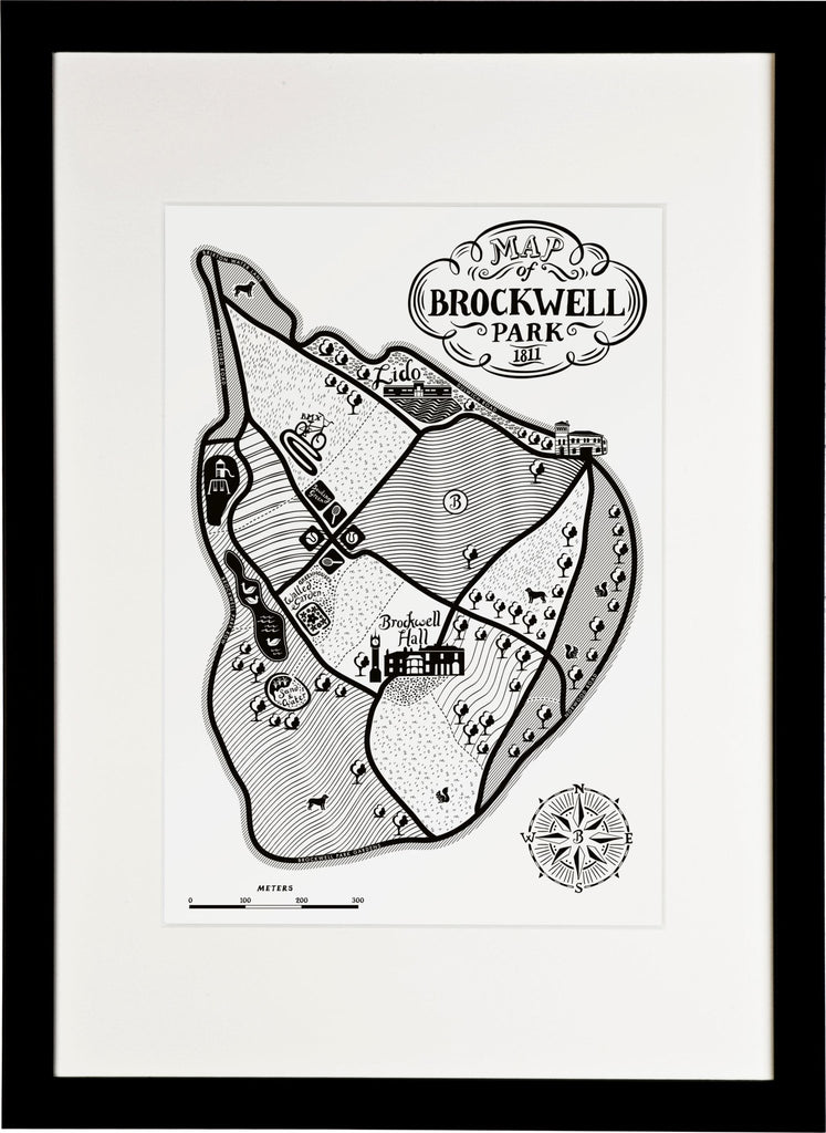 Brockwell Park Map Print - Lucy Loves This-