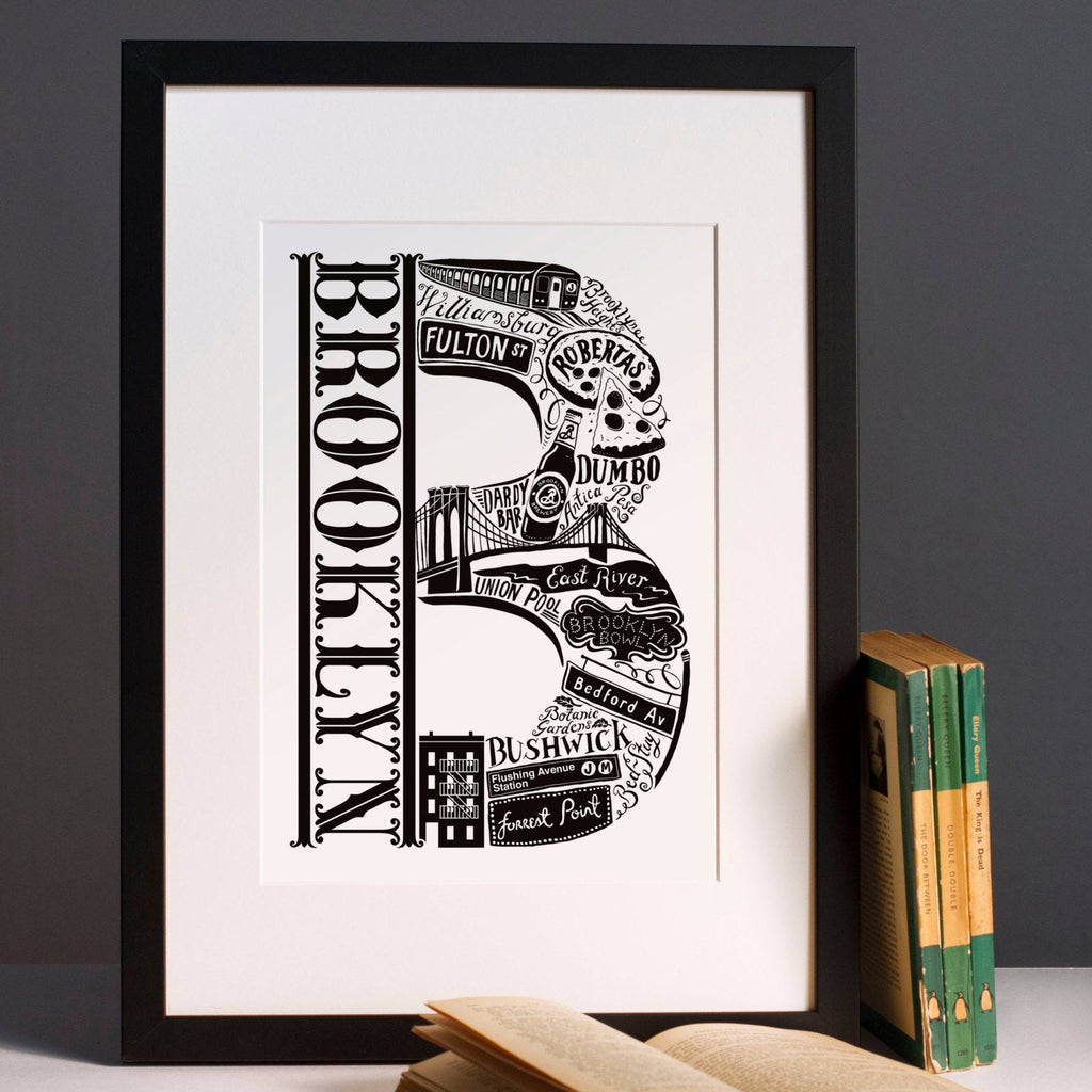 Brooklyn New York print - Lucy Loves This-USA City Prints
