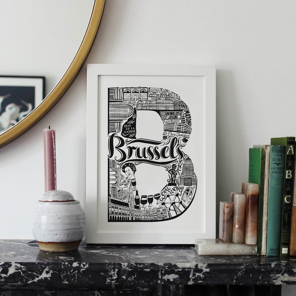 Brussels Print - Lucy Loves This-European City Prints