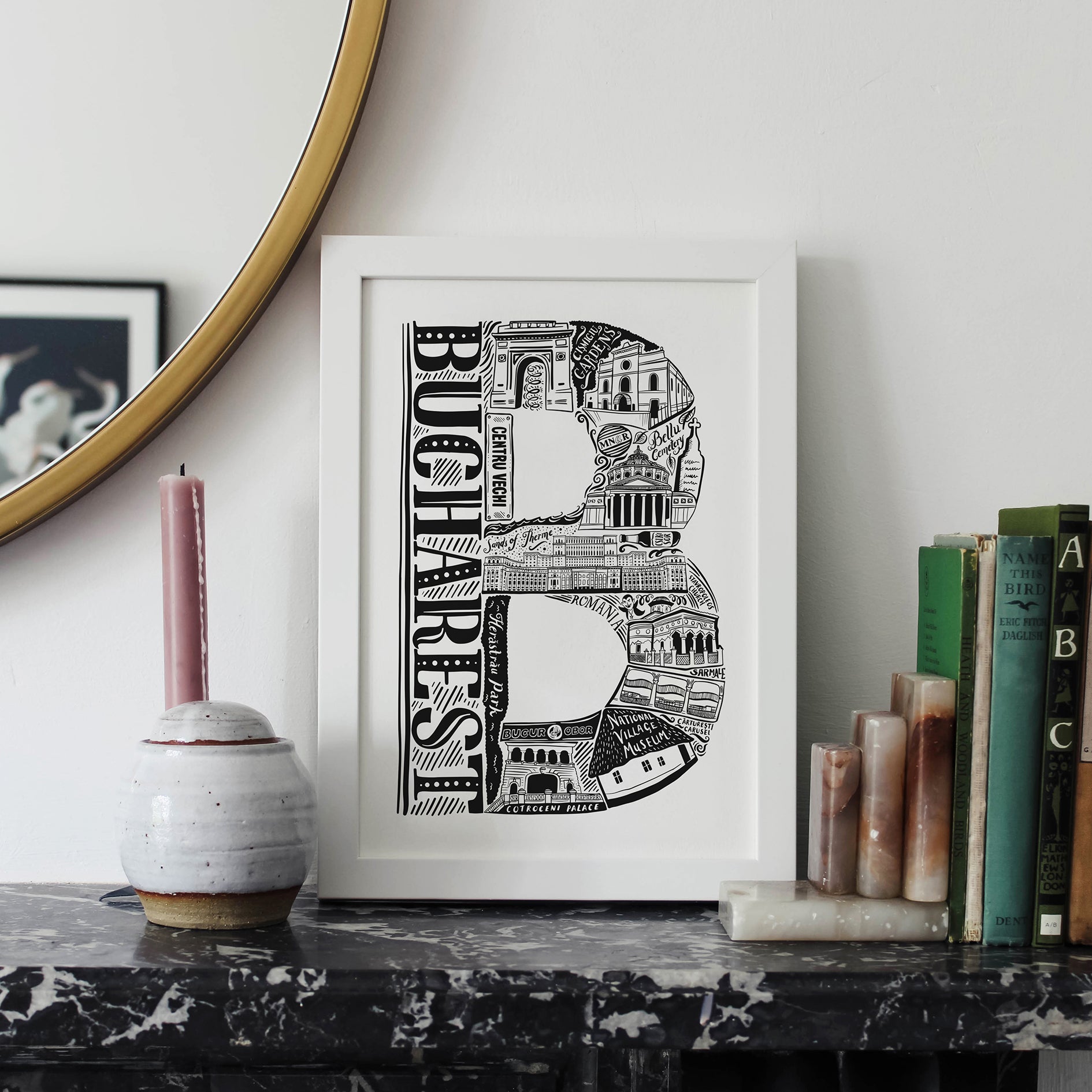 Bucharest Pin Bucharest Print - Travel Gift - Bucharest Gift – Lucy Loves This