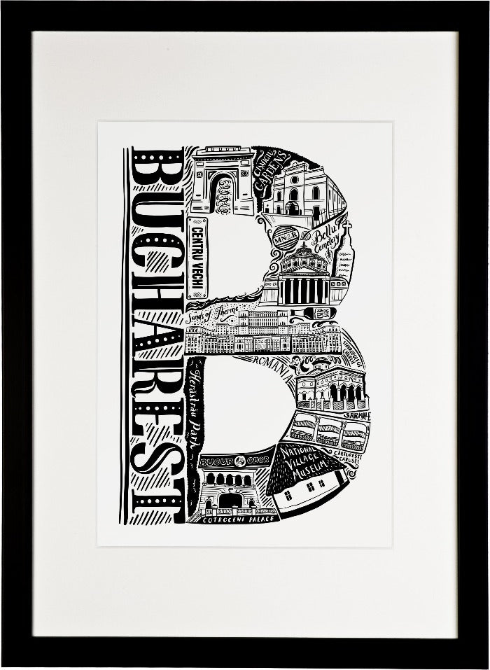 Bucharest Print - Lucy Loves This-European City Prints