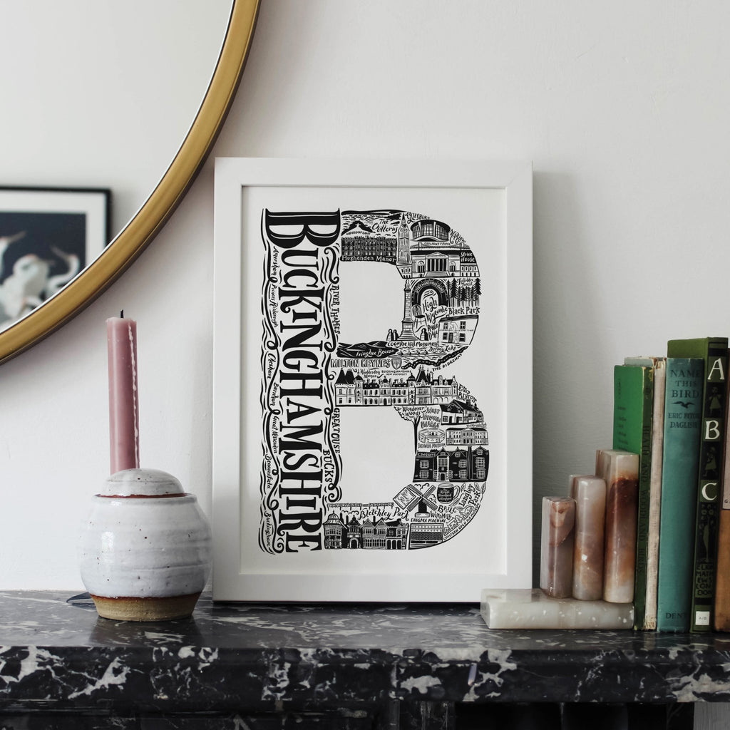 Buckinghamshire Print - Lucy Loves This-U.K City Prints