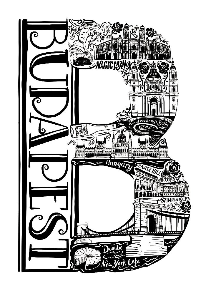 Budapest Print - Lucy Loves This-European City Prints