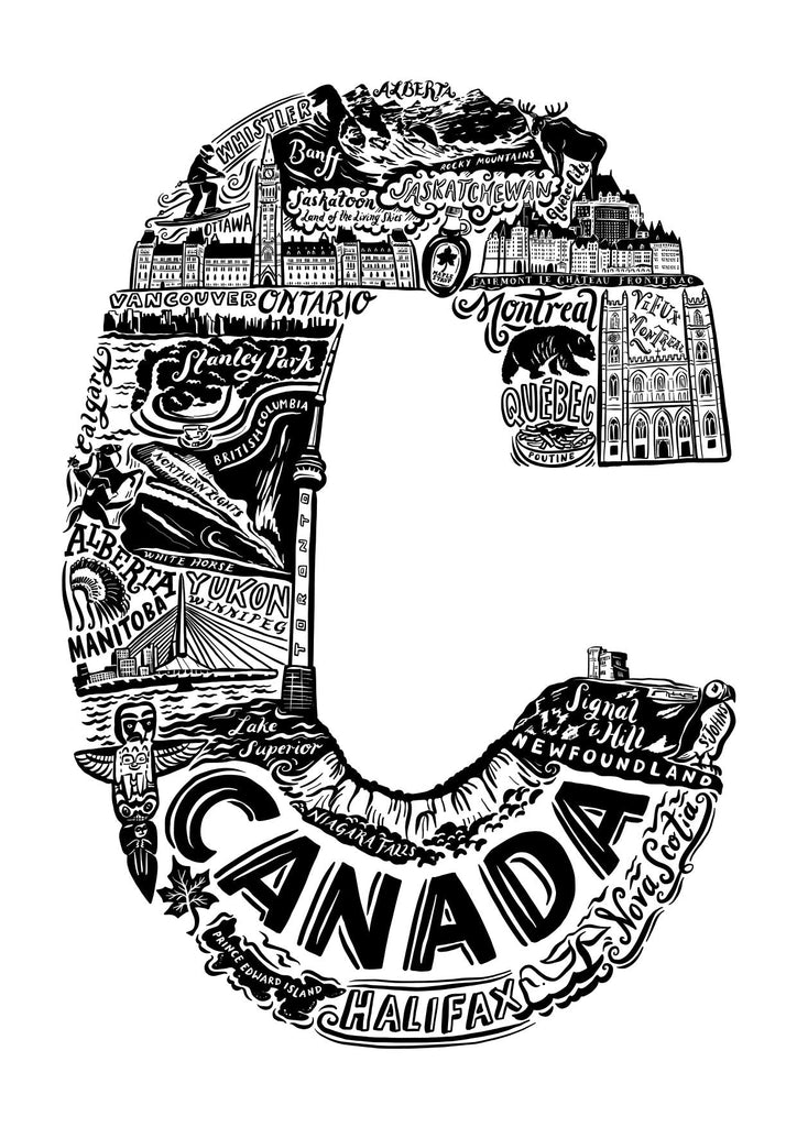 Canada Print - Lucy Loves This-U.K City Prints