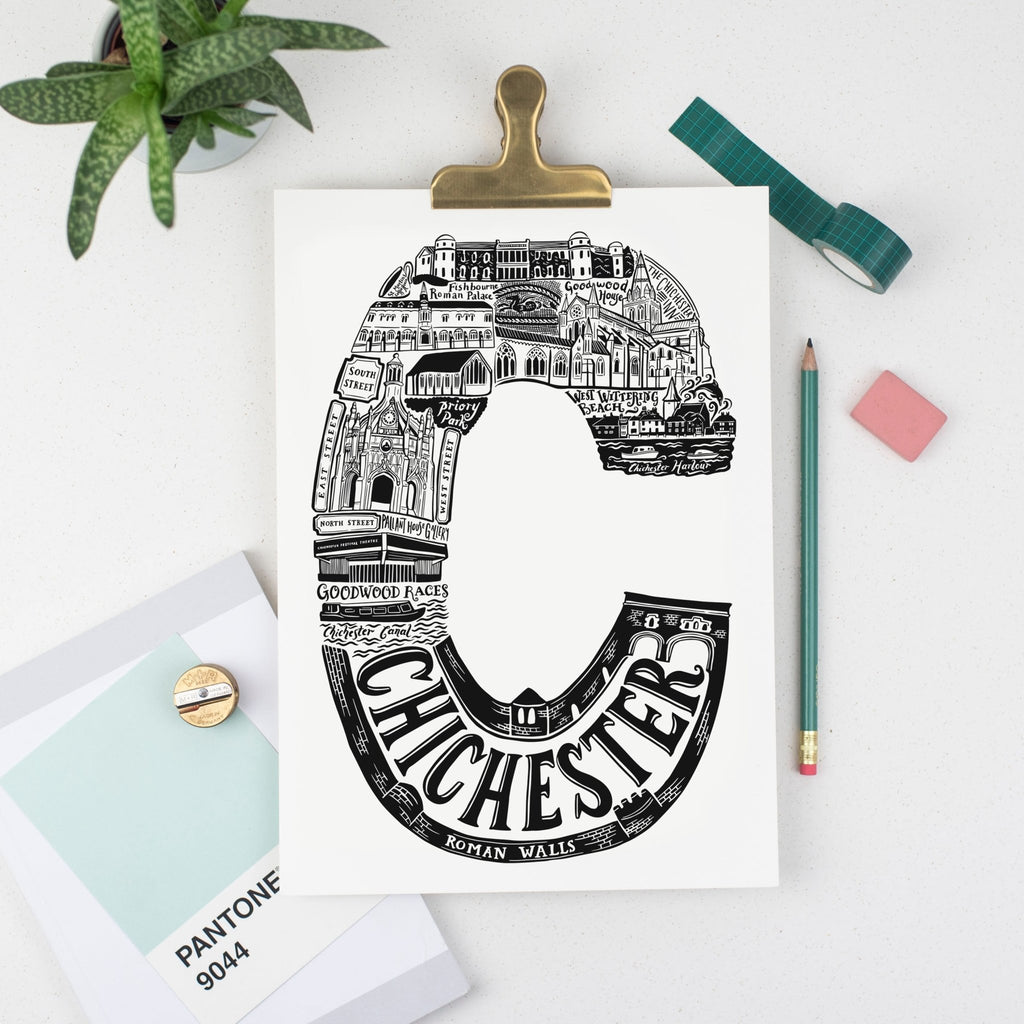 Chichester Print - Lucy Loves This-U.K City Prints