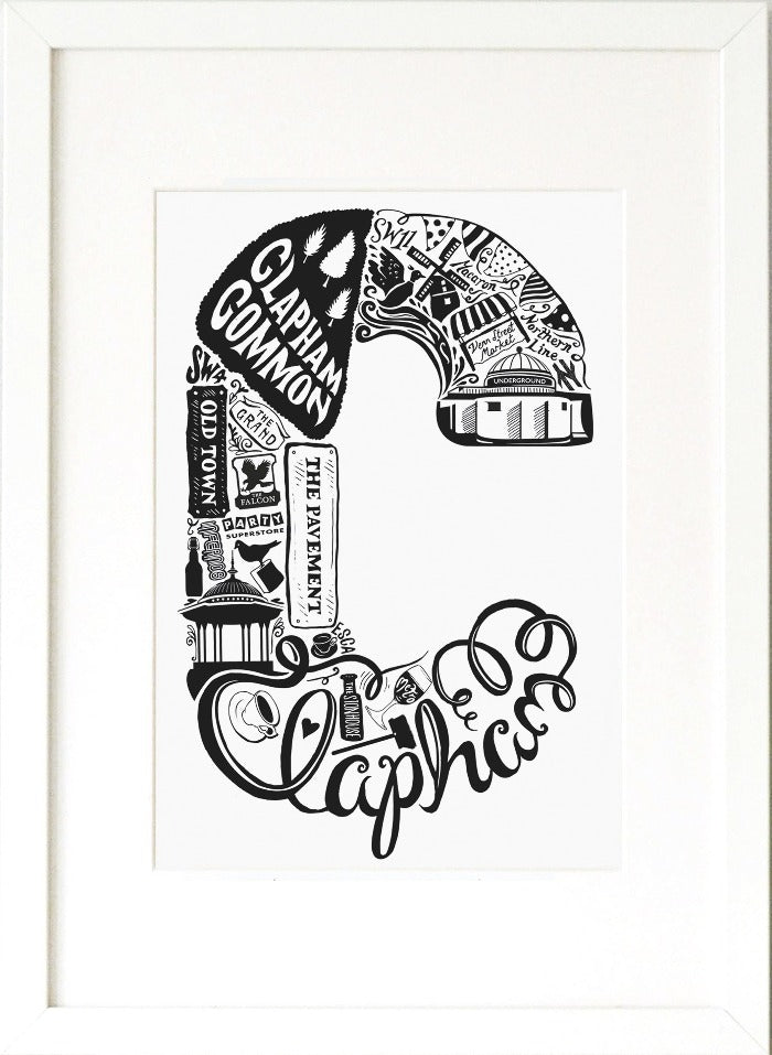 Clapham print - Lucy Loves This-U.K City Prints