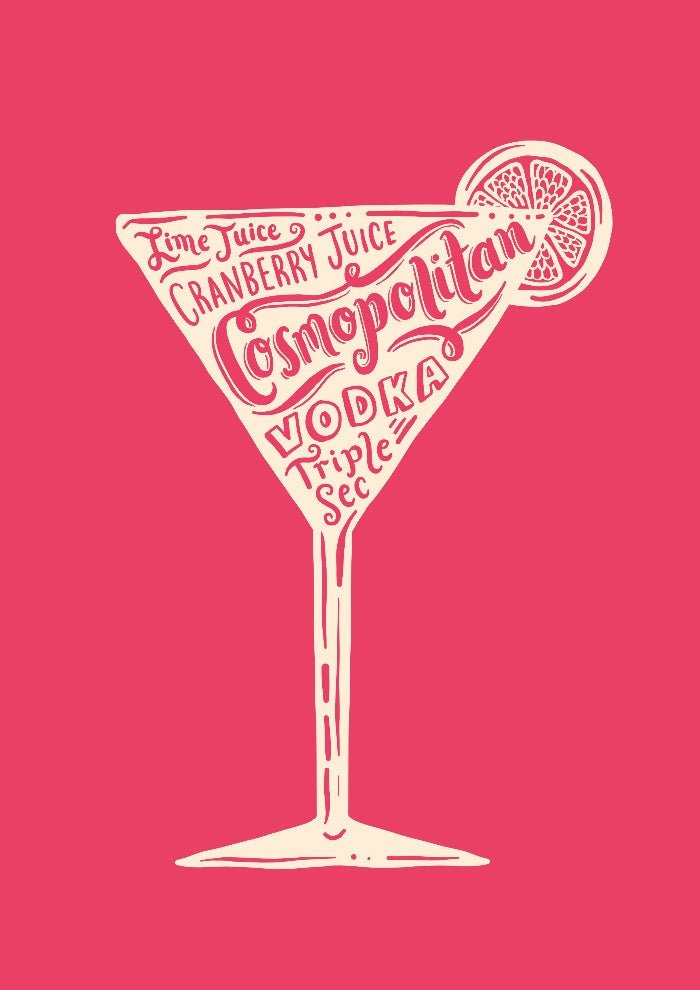 Cosmopolitan print - Lucy Loves This-Cocktail Prints