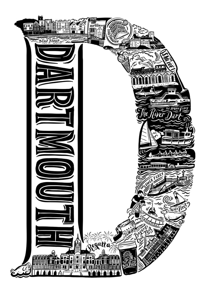 Dartmouth Print - Lucy Loves This-U.K City Prints