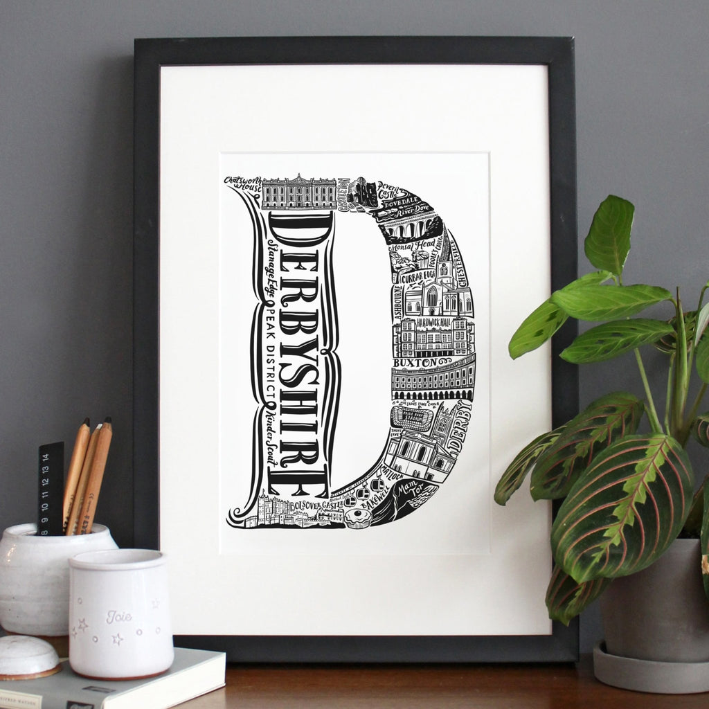 Derbyshire Print - Lucy Loves This-U.K City Prints