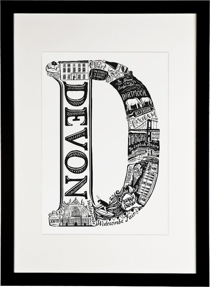 Devon print - Lucy Loves This-U.K City Prints