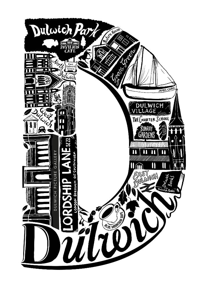 Dulwich Print - Lucy Loves This-U.K City Prints