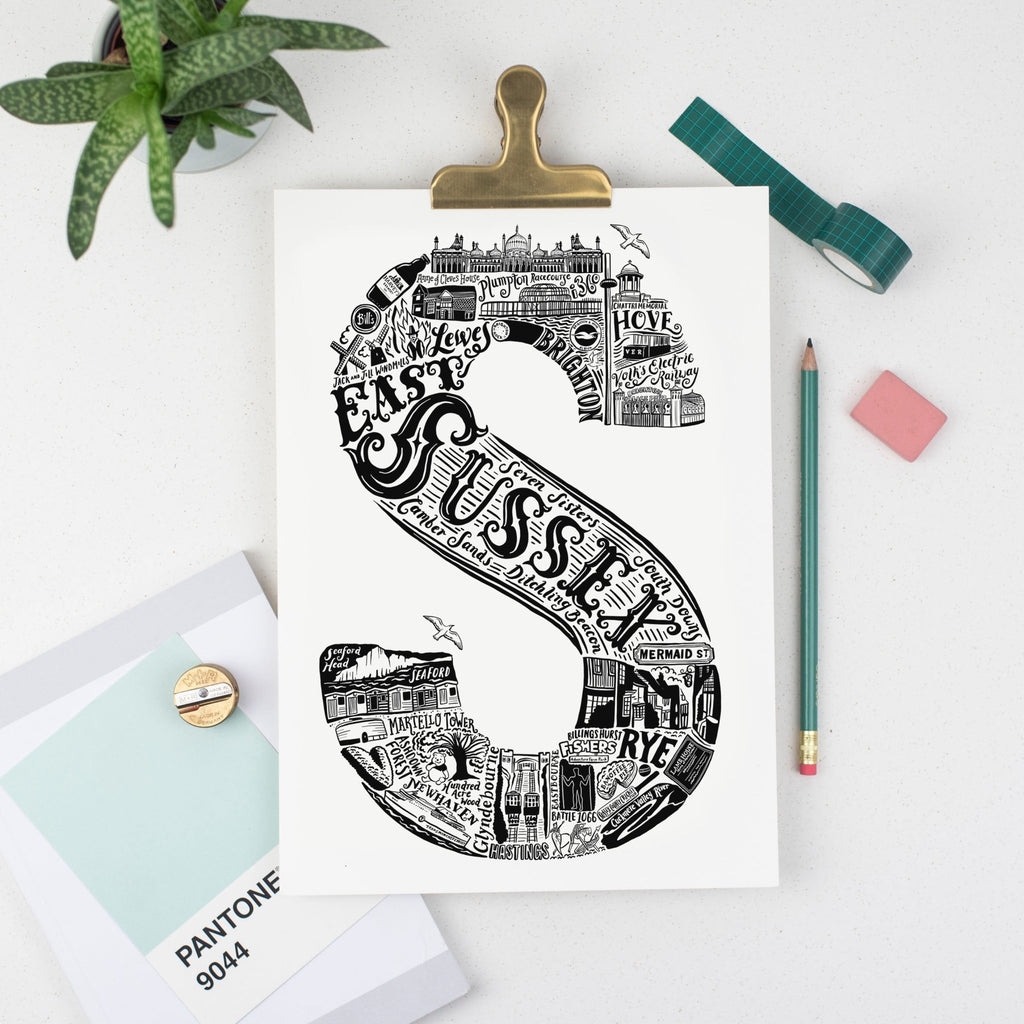 East Sussex print - Lucy Loves This-U.K City Prints